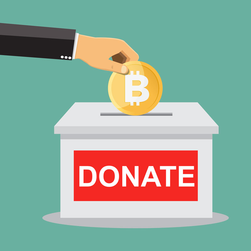 how to get cryptocurrency donations